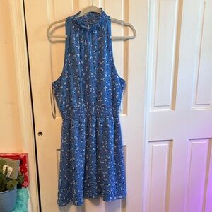 a new day Blue Floral Midi Dress